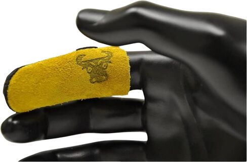G & F 8128L Cowhide Leather Finger Guard, Finger Protection, Size Large,Tan in Saudi Arabia