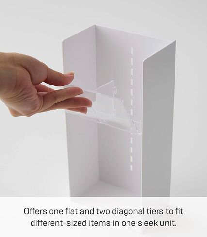 منظم ملحقات هوم تاور مع طبقات قابلة للتعديل، وصواني تخزين للنظارات الشمسية أو الساعات، وحاوية رفيعة للمدخل أو غرفة النوم - بلاستيك ABS in Kuwait