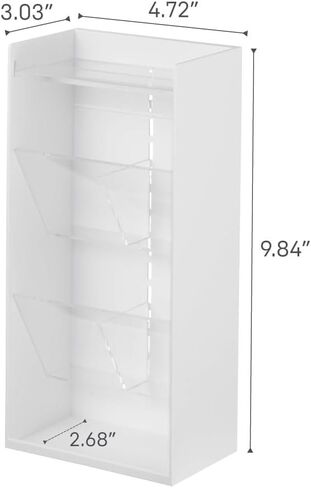 منظم ملحقات هوم تاور مع طبقات قابلة للتعديل، وصواني تخزين للنظارات الشمسية أو الساعات، وحاوية رفيعة للمدخل أو غرفة النوم - بلاستيك ABS in Kuwait