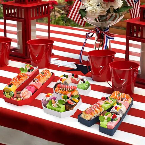 USA Set Cardboard Letter for Charcuterie Red White Blue Patriotic Fillable Tray Charcuterie Paper Box for Memorial Day Independence Day Party Decorations Chocolate Candy Cupcake Container in Saudi Arabia