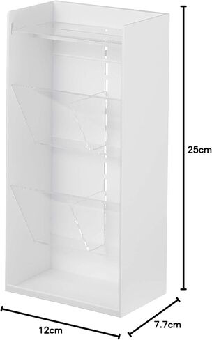 منظم ملحقات هوم تاور مع طبقات قابلة للتعديل، وصواني تخزين للنظارات الشمسية أو الساعات، وحاوية رفيعة للمدخل أو غرفة النوم - بلاستيك ABS in Kuwait