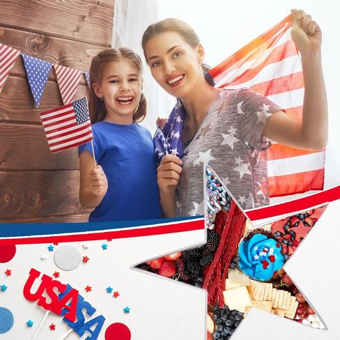USA Set Cardboard Letter for Charcuterie Red White Blue Patriotic Fillable Tray Charcuterie Paper Box for Memorial Day Independence Day Party Decorations Chocolate Candy Cupcake Container in Saudi Arabia