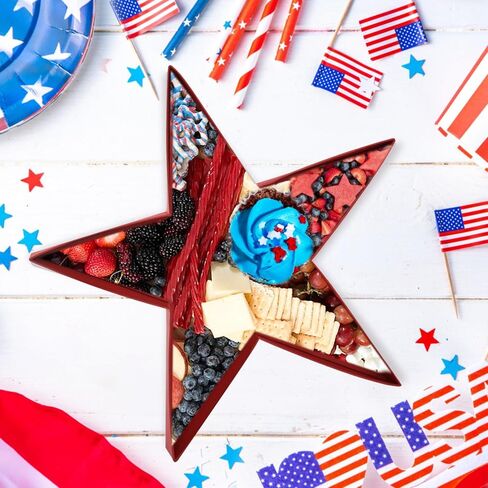 الولايات المتحدة الأمريكية مجموعة رسالة من الورق المقوى ل Charcuterie أحمر أبيض أزرق وطني قابل للتعبئة علبة ورق Charcuterie لعيد الاستقلال يوم الذكرى زينة الحفلات حاوية حلوى كب كيك الشوكولاتة in Kuwait