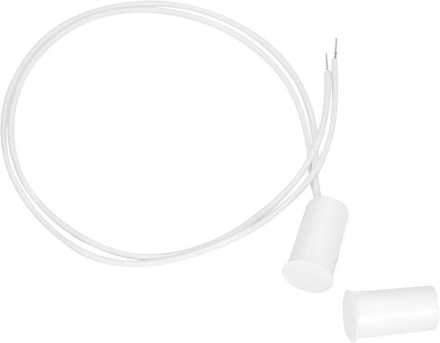 QWORK 110V Wired Door Magnetic Switch Closet Switch, 4 Pack 0.5A 10w Hidden Mounted, Door Window Contact Sensor Switch, Switch Opens, Light Turns on in Saudi Arabia