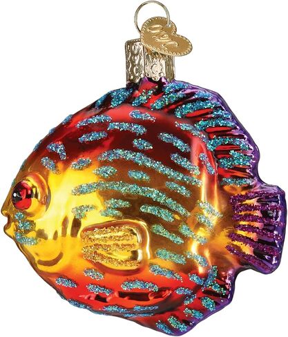 Old World Christmas Ornaments: Fish Collection Glass Blown Ornaments for Christmas Tree, Betta in Saudi Arabia
