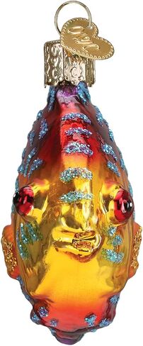 Old World Christmas Ornaments: Fish Collection Glass Blown Ornaments for Christmas Tree, Betta in Saudi Arabia