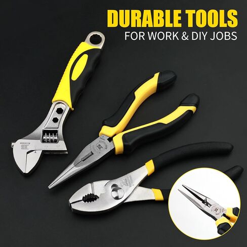 مجموعة أدوات B Bosi Tool مكونة من 142 قطعة مع حقيبة، مجموعة أدوات إصلاح المنزل مع حقيبة أدوات تخزين مفتوحة بفم عريض 13 بوصة (142 قطعة)، 142 قطعة (هذا المنتج غير مؤهل للحصول على خصومات) in Kuwait