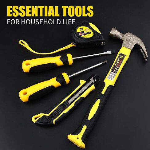 مجموعة أدوات B Bosi Tool مكونة من 142 قطعة مع حقيبة، مجموعة أدوات إصلاح المنزل مع حقيبة أدوات تخزين مفتوحة بفم عريض 13 بوصة (142 قطعة)، 142 قطعة (هذا المنتج غير مؤهل للحصول على خصومات) in Kuwait