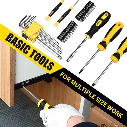 مجموعة أدوات B Bosi Tool مكونة من 142 قطعة مع حقيبة، مجموعة أدوات إصلاح المنزل مع حقيبة أدوات تخزين مفتوحة بفم عريض 13 بوصة (142 قطعة)، 142 قطعة (هذا المنتج غير مؤهل للحصول على خصومات) in Kuwait