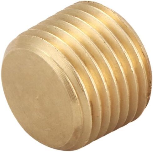 Brass Hex Counter Sunk Plug 1/8 Inch NPT Male Pipe Fitting Set Internal Hex Socket Thread Pipe Plug for Closing the End of Pipe (Pack of 10) in Kuwait