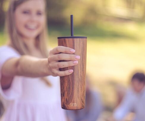 Simple Modern Tumbler Coffee Lid Replacement | Reusable Insulated Lid ONLY Fits Simple Modern, S|M Voyager | Flip Lid | Voyager Collection | Clear in Saudi Arabia