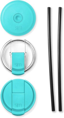 Simple Modern Tumbler Coffee Lid Replacement | Reusable Insulated Lid ONLY Fits Simple Modern, S|M Voyager | Flip Lid | Voyager Collection | Clear in Saudi Arabia