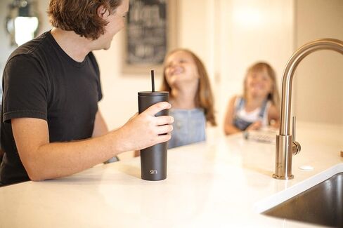 Simple Modern Tumbler Coffee Lid Replacement | Reusable Insulated Lid ONLY Fits Simple Modern, S|M Voyager | Flip Lid | Voyager Collection | Clear in Saudi Arabia