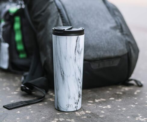 Simple Modern Tumbler Coffee Lid Replacement | Reusable Insulated Lid ONLY Fits Simple Modern, S|M Voyager | Flip Lid | Voyager Collection | Clear in Saudi Arabia