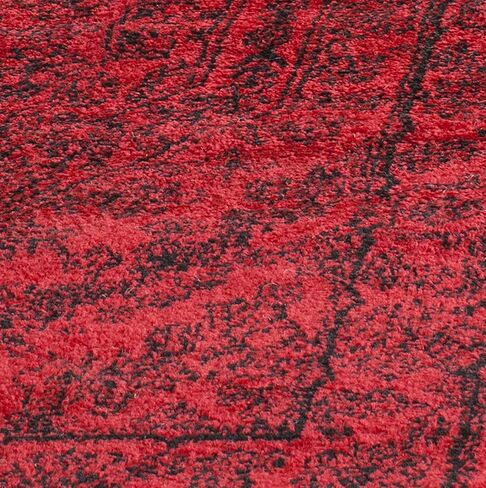 SAFAVIEH Adirondack Collection Runner Rug - 2'6" x 6', Red & Black, Oriental Medallion Design, Non-Shedding & Easy Care, Ideal for High Traffic Areas in Living Room, Bedroom (ADR108F) in Saudi Arabia