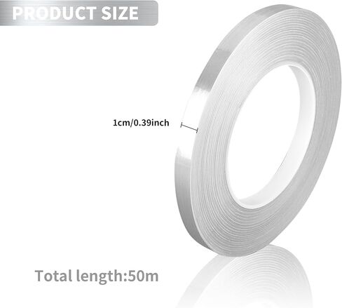 شريط رقائق ذهبي من MATUFF 5 لفات، 10 مم × 275 ياردة، شريط فيلم مايلر من البوليستر المعدني، مجموعة شريط واشي ذهبي للحرف الجدارية، لمسة مرآة، فنون الرسم والديكور وتغليف صندوق الهدايا in Kuwait