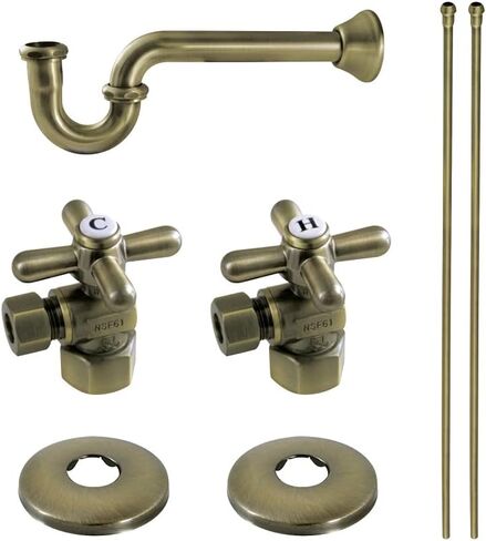 Kingston Brass KPK101P Made to Made Plumbing Supply Combo Kit, Polished Chrome in Saudi Arabia