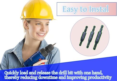 Upgraded Self Centering Drill Bit Set for 1/4 in Vix Bit Bosch Hex Shank Drill, 3/32", 7/64", 1/8", CC2430#6#8#10 Self Centering Drill Bit Center Finding Drill Bit, 3 Piece in Saudi Arabia
