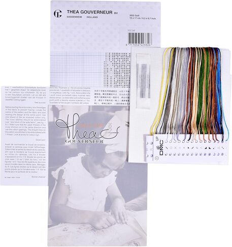 Thea Gouverneur - Counted Cross Stitch Kit - Fishing - Aida - 18 Count - for Adults - 3034A in Saudi Arabia