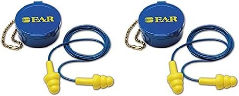 3M 10080529400014 E-A-R 340-4002 Ultra Fit Reusable Corded Earplugs, OSFA, Blue, One Size Fits All (Pack of 2) in Kuwait