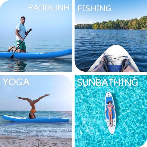 ألواح التجديف القابلة للنفخ مع ألواح التجديف SUP للبالغين، سطح EVA غير قابل للانزلاق in Kuwait
