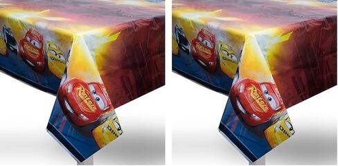 Unique Disney Cars 3 Rectangular Plastic Table Cover - 54" x 84", 1 Pc in Kuwait