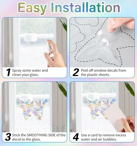 43PCS Anti Collision Window Stickers for Birds, Bird Anti-Collision Window Stickers Stars Moon UFO Designs to Save Birds from Window Collisions Window Clings for Birds in Saudi Arabia