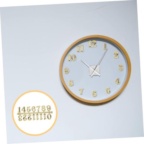 5 Sets Clock Reloj De Pared Digital Arabic Decor DIY Kits Arabic Clock Number Repair Clock Parts Clock Arabic Number Decoration Clock Arabic Number Rome Replace Black in Saudi Arabia