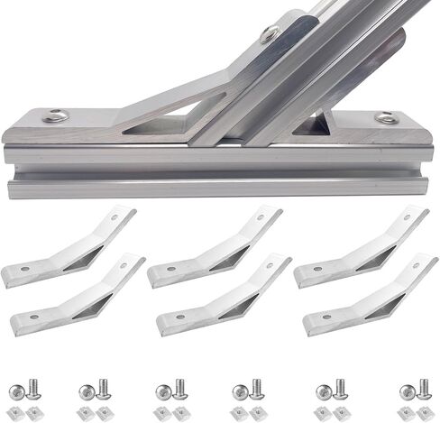 6 Set Silver 45 Degree/135 Degree Angle 4040 Series Aluminum Extrusion Profile Accessories，Aluminum Corner Brackets Profile with Mounting Screws and Nuts (135 Degree Angle Brackets) in Saudi Arabia