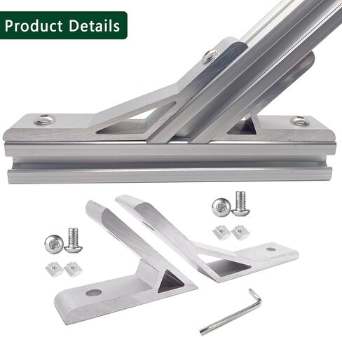 6 Set Silver 45 Degree/135 Degree Angle 4040 Series Aluminum Extrusion Profile Accessories，Aluminum Corner Brackets Profile with Mounting Screws and Nuts (135 Degree Angle Brackets) in Saudi Arabia