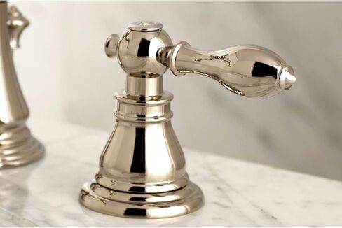 Kingston Brass FSC1979ACL American Classic Widespread Bathroom Faucet, 5-5/16 Inch in Spout Reach, Polished Nickel in Saudi Arabia