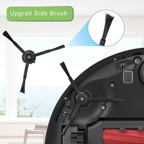 GYLBF Accessories Kit Compatible with Roborock S8 Pro Ultra Robot, Replacement Parts Include 2 Roller Brush, 1 Self-Cleaning Brush, 4 Hepa Filter, 4 Side Brush, 4 Mop Cloth, 4 Dust Bags in Kuwait