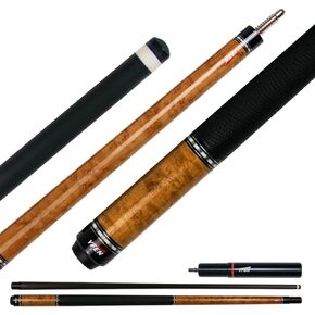 YFEN Carbon Fiber Pool Cue Stick 12.5mm Low Deflection Pool Stick with Rare Wood Butt Balone Shell Inlaid Ring Professional Cue Stick with Extension