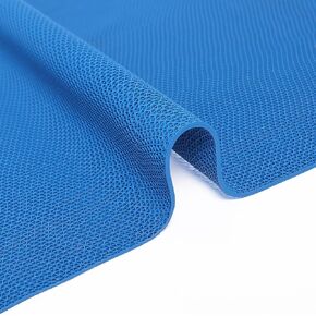 Rubber Drainage Floor Mat with Holes 3x10 Ft PVC Non Slip Wet Area Commercial Floor Mat Pool Drain Floor Mat for Restaurant Kitchen Bar Garden Outdoor Indoor Wet Area - Blue