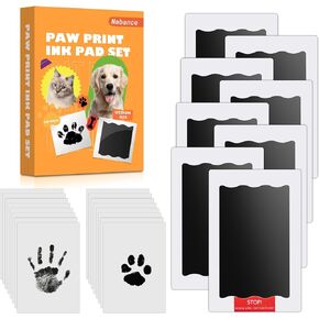 Nabance Baby Hand and Footprint Kit, Paw Print Kit for Dog Cats, 4 Inkless Print Pads, 8 Imprint Cards, Nose Print Stamp Pad for Dogs, Clean Touch Baby Footprint Kit, Pet Paw Ink Pad Family Keepsake
