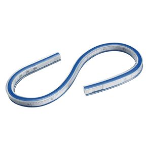 uxcell Flexible Ruler 12 Inch 30cm Curve Ruler for Engineering Drawing, Design Graphics, Garment Design