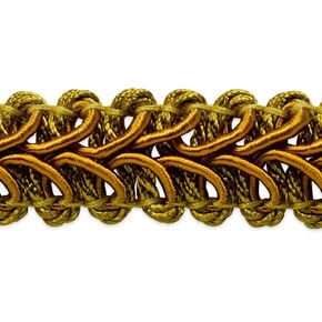 Trims by The Yard Alice Classic Woven Braid Trim, 1/2-Inch Versatile Trim for Sewing, Washable Decorative Trim for Costumes, Home Decor, Upholstery, 100-Yard Cut, Gold
