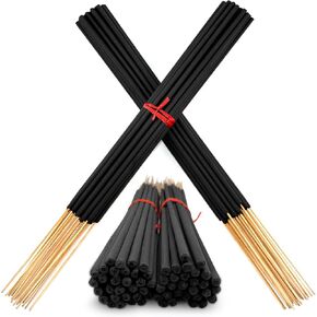 African Musk White Exotic Incense Sticks Jumbo 19 Inch Long - Bulk 1 Bundle 27 to 30 Sticks - Natural 19" Extra Large with A Smooth Aroma That Burns for 3 to 4 Hours Each.