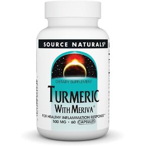 Source Naturals Turmeric with Meriva 500mg for Healthy Inflammatory Response - 120 Tablets