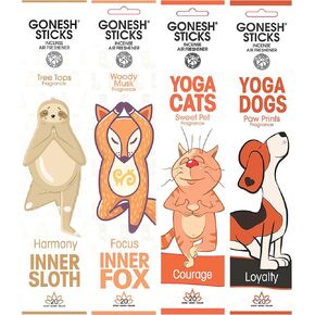 Gonesh Zen Yoga Animals 4-Pack Incense