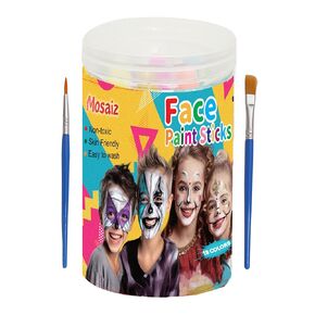 Face Paint Kits for Kids, Body Paint For Adults, Multi-Color, Water Based, Professional Face Paint Kit, Twistable and Washable Paint Sticks for Birthday's, Halloween, Cosplay Makeup