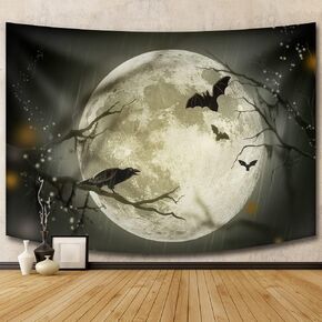 Fall Forest Tapestry Wall Hanging, Fantasy Golden Sunshine Sunset Scenery Tapestry, Autumn Tree Natural Landscape Wall Art for Bedroom Living Room Indie Party Decor, 60X40 Inches