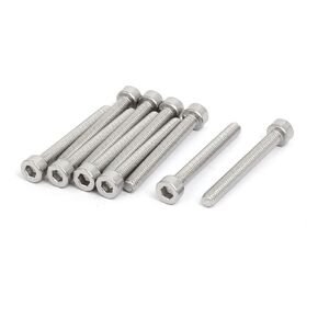 uxcell M4X35mm 316 Stainless Steel Fully Thread Hex Socket Cap Screw Bolt 10pcs