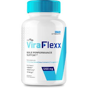 ViraFlexx Capsules, ViraFlexx Advanced Formula Pills - Maximum Performance, All Natural Dietary Supplement Extra Strength Pills, Vira Flexx Supports Overall Health, Vira Flexx Reviews (60 Capsules)