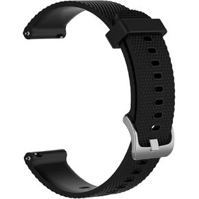 Compatible for Garmin Vivoactive 3, 20mm Silicone Replacement Wristband Quick Release WatchBand Strap Band Wristband for Garmin Vivoactive 3/vivomove HR/Forerunner 245/Venu Sq