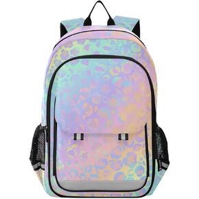 senya Wolf Backpack for Boys Girls, Flower Dreamcatcher Wolf Backpack Students Bookbag Daypack for School Primary Teens, A01E23034
