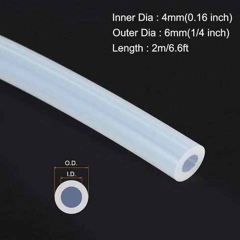 MECCANIXITY 6.6ft Silicone Rubber Tubing 3/8" ID Plastic Tube Flexible Air Hose for Brewing, Wine Making, Pump Siphon, 9.5mm x 14.3mm, with 2pcs Clamps, Black in Saudi Arabia