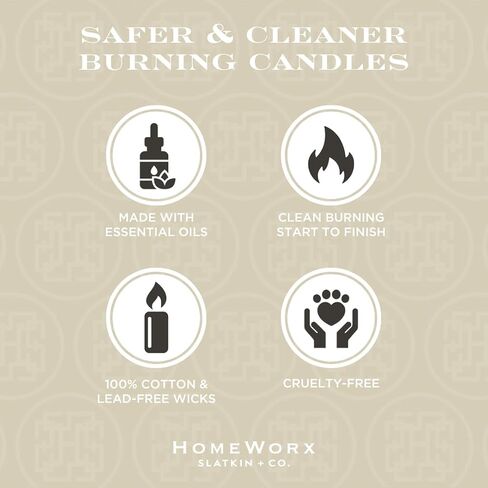 HomeWorx 14oz Eucalyptus & Sage Aromatherapy Candle - Clarity - Glass Jar, 3 Wick, Pet Friendly, Cruelty Free in Saudi Arabia
