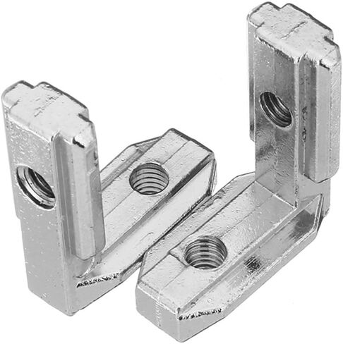 4-Pack T Slot L-Shape Corner Bracket, 3030 Series 90 Degree Aluminum Profile Interior Joint - with M6 Screws,Suitable for 8mm Slot Aluminum Extrusion Profile in Saudi Arabia