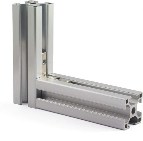 4-Pack T Slot L-Shape Corner Bracket, 3030 Series 90 Degree Aluminum Profile Interior Joint - with M6 Screws,Suitable for 8mm Slot Aluminum Extrusion Profile in Saudi Arabia